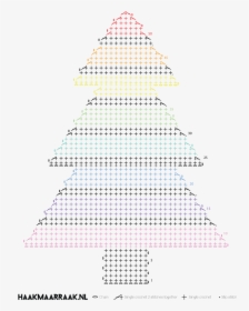 Nl/free Crochet Pattern Rainbow Christmas Tree/ - Christmas Tree, HD Png Download, Free Download
