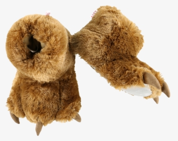 Lazyone Brown Bear Paw Slippers Men"s Slippers - Slipper, HD Png Download, Free Download