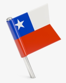 Square Flag Pin - Chile Flag Pin Icon, HD Png Download, Free Download