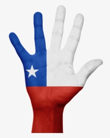 Chile, Flag, Hand, National, Fingers, Patriotic - Chile Flag Hand, HD Png Download, Free Download