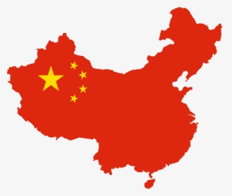 China Flag In Map, HD Png Download, Free Download