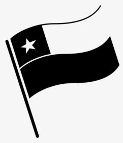 Flag Of Chile Rubber Stamp - Black Saudi Arabia Flag, HD Png Download, Free Download