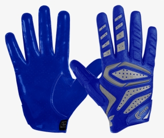 0 Padded Receiver"  Class= - Cutter Football Gloves Blue, HD Png Download, Free Download