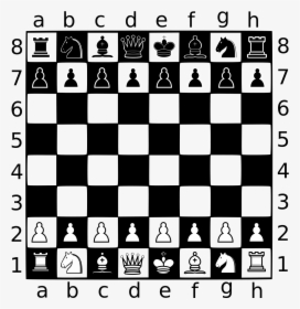 Chess Board Chess Clipart Black And White, HD Png Download, Free Download