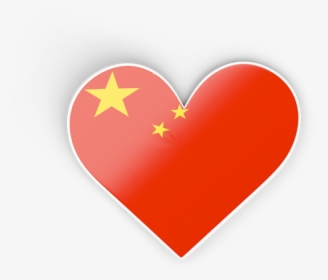 Download Flag Icon Of China At Png Format - Heart Flag Of China Png, Transparent Png, Free Download