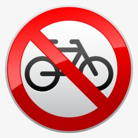 No Cycles Prohibition Sign Png Clipart - No Cycles, Transparent Png, Free Download
