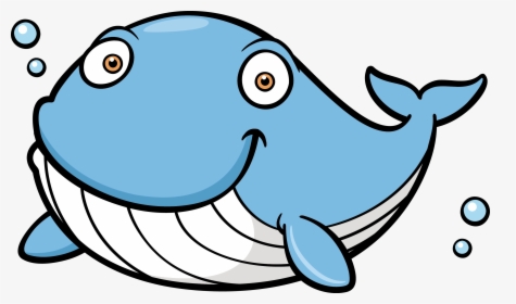 Cartoon Blue Whale - Whale Fish Cartoon Png, Transparent Png, Free Download