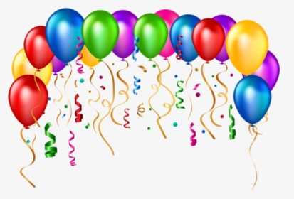 Baloons Cliparts - Happy Birthday Frame Png, Transparent Png, Free Download