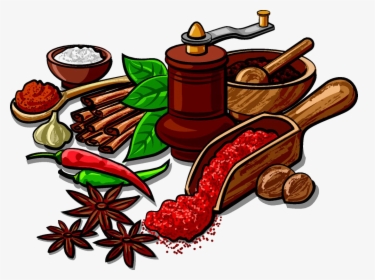 Indian Cuisine Spice Herb Clip Art Star - Herbs And Spices Clipart, HD Png Download, Free Download