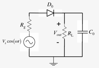 Circuit - Ac To Dc Using Diode, HD Png Download, Free Download