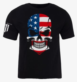 American Skull Flag Patriotic, HD Png Download, Free Download