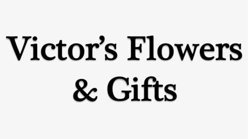 Victor"s Flowers & Gifts - Black-and-white, HD Png Download, Free Download