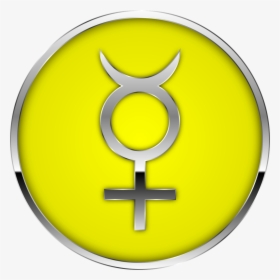 Mercury, Planet, Sign, Symbol, Astrology, Zodiac - Simbolo De Mercurio Astrologia, HD Png Download, Free Download