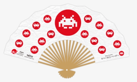 Original Space Invaders® Folding Fans - Hand Fan, HD Png Download, Free Download