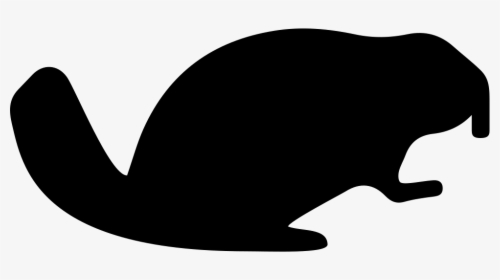 Beaver Facing Right - Black Beaver Png, Transparent Png, Free Download