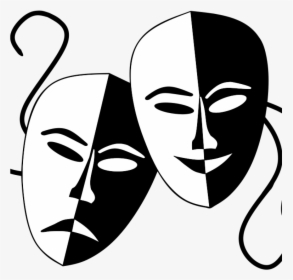 Transparent Theater Masks Png - Comedy And Tragedy Masks Png, Png Download, Free Download