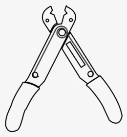 Stripper Sketch - Electric Wire Strippers Drawing, HD Png Download, Free Download