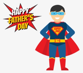 Fathers Day Superhero Illustration - Father's Day Superman Dad, HD Png Download, Free Download