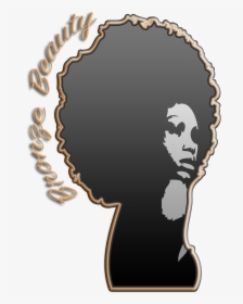 Bestickers Custom Wall Window Afro Girl Woman Beautiful - Black Woman Silhouette Png, Transparent Png, Free Download