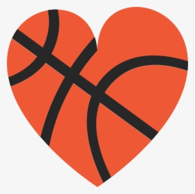 Transparent Heart Basketball Png - Basketball Heart Black And White, Png Download, Free Download