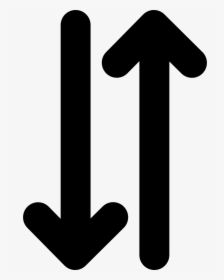 Transparent Up And Down Arrows Png - Two Opposite Arrows Icon, Png Download, Free Download