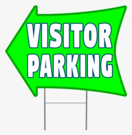 Visitor Parking 2 Sided Arrow Yard Sign, HD Png Download, Free Download