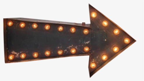 Vintage Double Sided Light Up Arrow Sign - Transparent Light Up Arrow, HD Png Download, Free Download