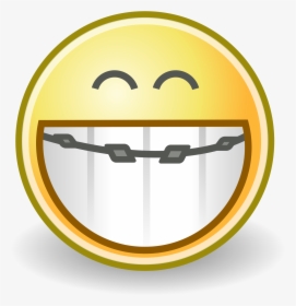 Smile Braces Face Emoji, HD Png Download, Free Download