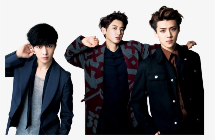 Chanyeol Sehun Png - Exo Lay Sehun And Chanyeol, Transparent Png, Free Download