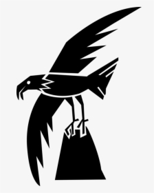 Vector Illustration Of Bald Eagle Predator Bird In - Eagle, HD Png Download, Free Download