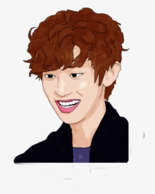 Exo Drawing Chanyeol - Cartoon, HD Png Download, Free Download