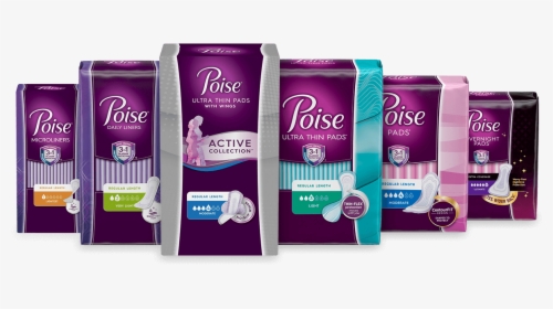 Poise® Pads And Liners Offer Light Bladder Leakage - Poise Active Collection Liners, HD Png Download, Free Download