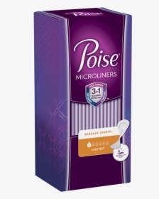 Thin Poise Microliners - Bladder Leakage Poise Pads, HD Png Download, Free Download