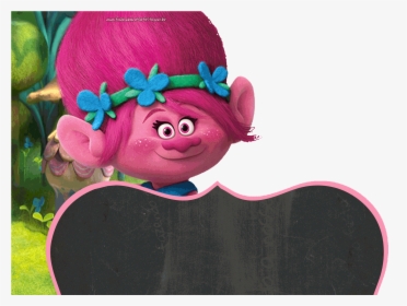 Top Images For Dreamworks Troll Movie Characters On - Happy Birthday Princess Poppy, HD Png Download, Free Download
