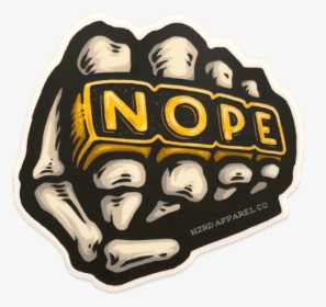 Nope Knucks Sticker - Emblem, HD Png Download, Free Download