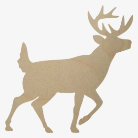 Wooden Buck Deer Cutout Shape - Plywood Deer Antlers, HD Png Download, Free Download
