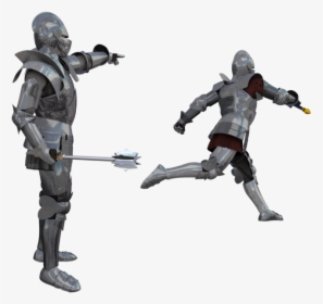 Knight Plate Armour Lance Battle - Knight In Battle Png, Transparent Png, Free Download