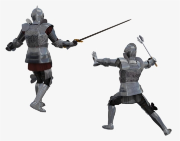 Transparent Fighting Png - Png Knight Medieval Fight, Png Download, Free Download