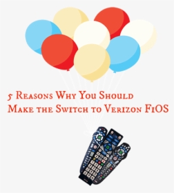 5 Reasons Why You Should Make The Switch To Verizon - Verizon Fios Remote Control, HD Png Download, Free Download