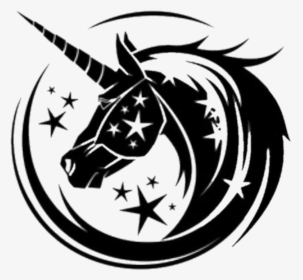#unicorns #unicorn #black - Vector Horse, HD Png Download, Free Download