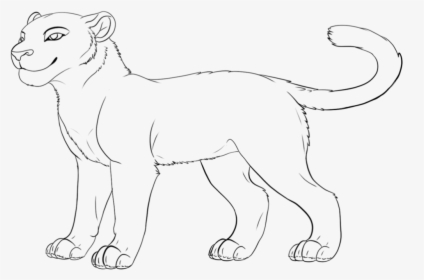 Lioness Coloring Pages Download And Print For Free - Line Art, HD Png Download, Free Download