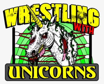 Wrestling With Unicorns2 - Cartoon, HD Png Download, Free Download