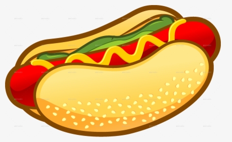 50 Hot Dogs Fast Food Clipart Images - Hot Dog Clipart Transparent Background, HD Png Download, Free Download