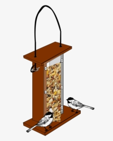 Bird Feeder,bird Food,bird - Bird Feeder Clipart Png, Transparent Png, Free Download