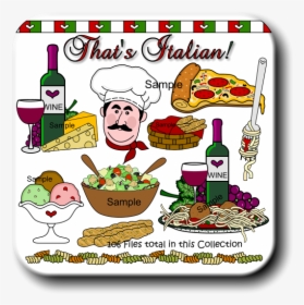 Italian Food Clipart - Italian Food Clip Art Free, HD Png Download, Free Download