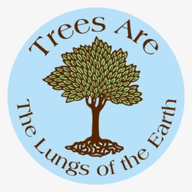 Trees Lungs Earth Button - Trees Are The Lungs Of The Earth, HD Png Download, Free Download