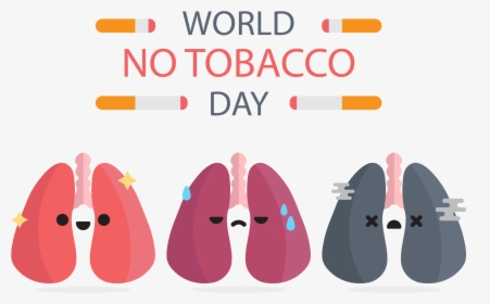 Clip Art Smoking Cessation World No - World No Tobacco Day Lung, HD Png Download, Free Download