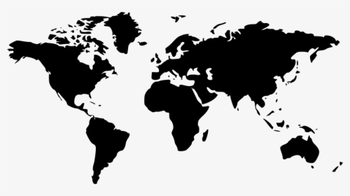 World - World Map Silhouette Free, HD Png Download, Free Download