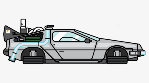 Free Clipart Transparent Download - Back To The Future Delorean Cartoon, HD Png Download, Free Download