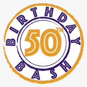 Birthday Bash Png - Png 50 Birthday Logo, Transparent Png, Free Download